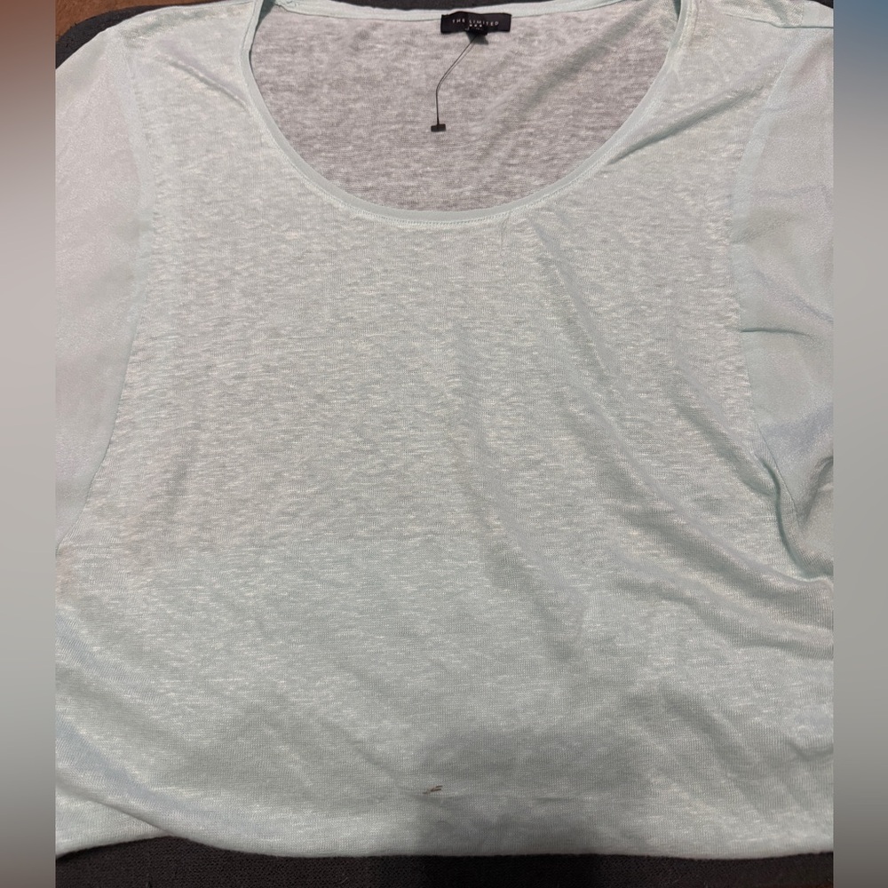 The Limited Light Blue Top NWOT